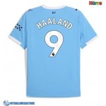 Fotballdrakt Herre Manchester City Erling Haaland #9 Hjemmedrakt 2025-26 Kortermet